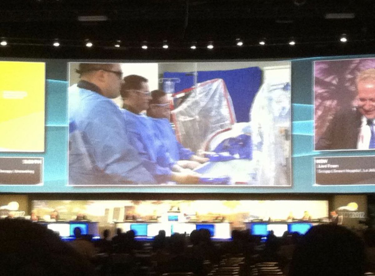 heartdoc45's tweet photo. This pic doing live case in main arena at #TCT2012 with @PaulTeirstein and Curtiss Stinis popped up on my FB feed today! Such great memories from IC fellowship! https://t.co/IgMMz8s8RS