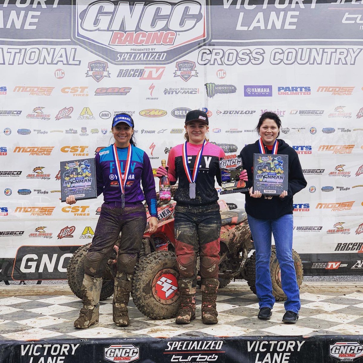 GNCCRacing's tweet photo. AM ATV race results are 🔒 in with Landon Wolfe taking the overall win and Hannah Hunter taking home today’s WXC win. #GNCC #GNCCRacing https://t.co/sq2CEd4KyX