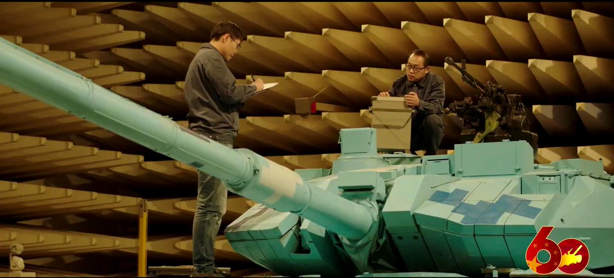 TheDeadDistrict's tweet image. Turret of heavy mod (with ERA) of the Type-15 light tank in the Electromagnetic Vulnerability Assessment Facility.
#PLA #Type15 #ERA #LightTank #China #NORINCO