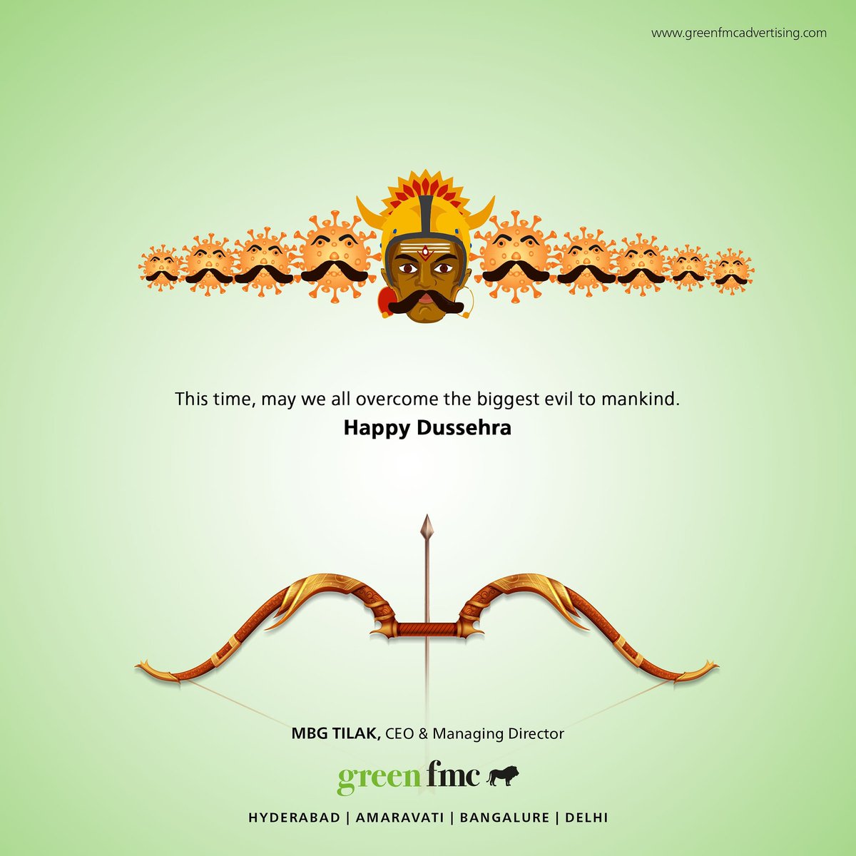GreenFMC_Hyd's tweet photo. In this #pandemic situation when the whole world is fighting with a common and the biggest threat to mankind – #Coronavirus – may we all succeed soon and live safely.
#HappyDussehra #IndianTradition #Festivity #GreenFMC #IndianRitual #AgencyLife #Covid #FightTogether https://t.co/vwYYuvSmBJ