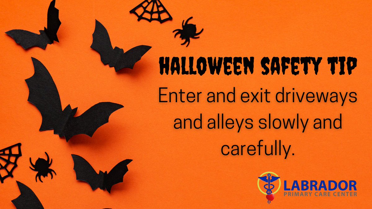drlabradormd's tweet photo. #HalloweenSafetyTips from #LabradorPrimaryCare! π π» https://t.co/7pg90llHHN