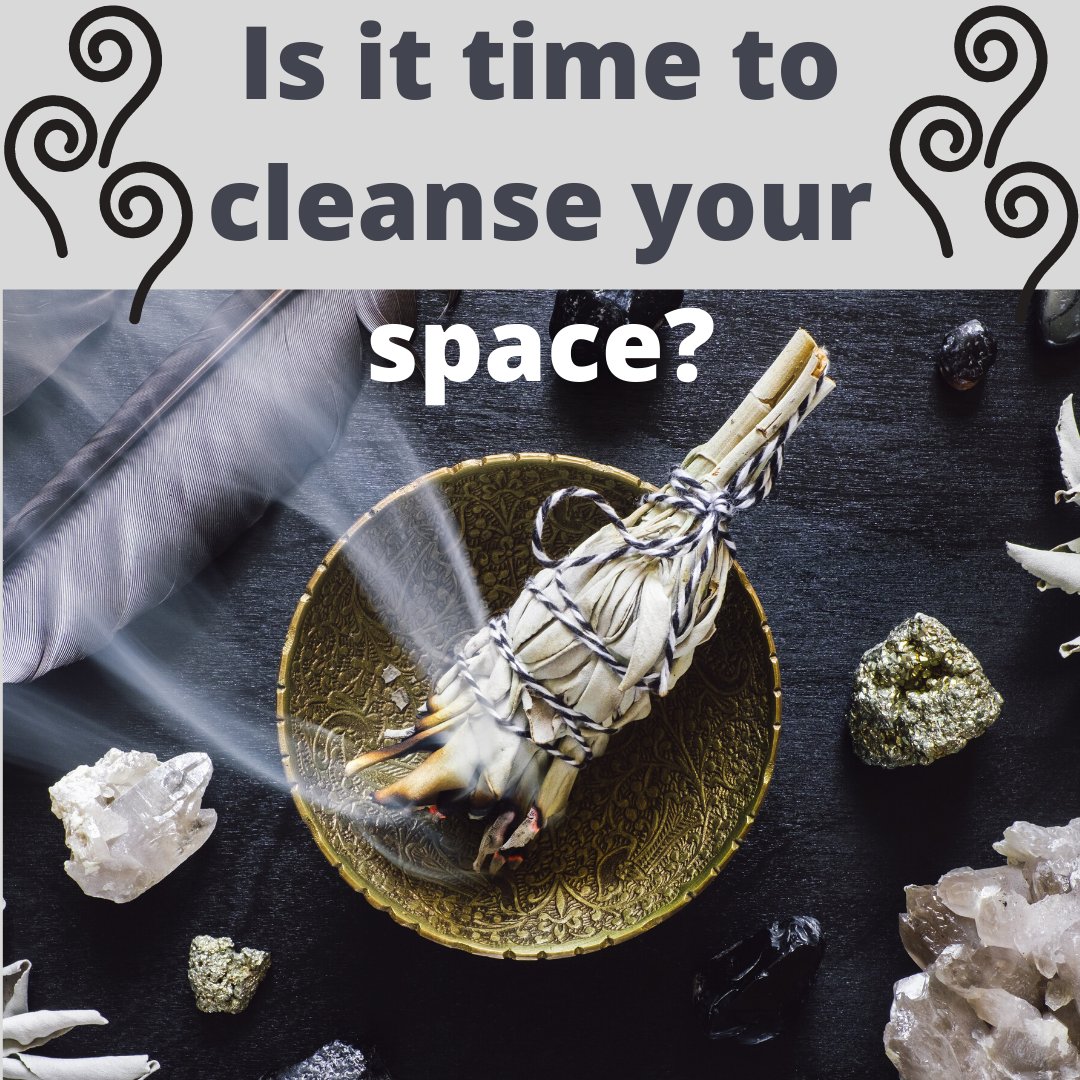 DancingMoon1990's tweet photo. Time to get busy,All!! Let's clear out the negative and pull in the positive! #dancingmoon #cleanseyourspace #sage 🌜💚🌸 https://t.co/5c9VctHM8d