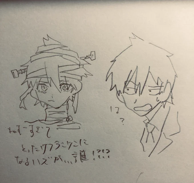 寝ぼけながらに描くとただの創作になりかけて秋岳くんまじごめんぬ…どうしてこうなった 