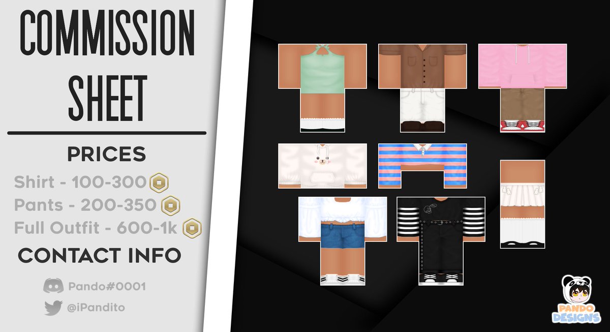 pandwito's tweet photo. Por primera vez mis comisiones están abiertas, estaré aceptando algunos pedidos por el momento

Retweets y likes se agradecen. 💖

#Roblox #Robloxdev #RobloxDesign #RobloxDesigner https://t.co/64OGL4GVaM