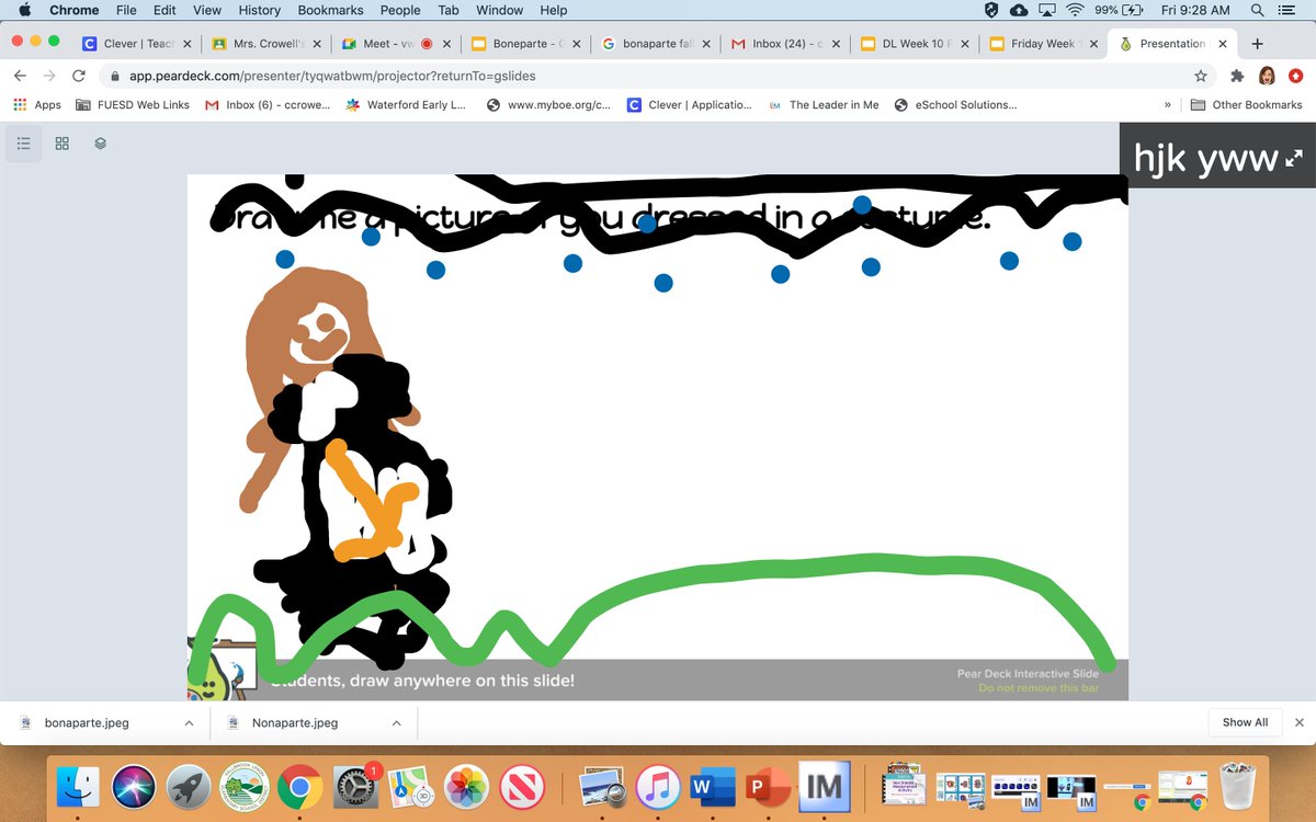 I just love student drawings. ❤️ Final slide on today's Pear Deck. ☺️ <a href="/LiveElementary/">Live Oak Elementary</a> <a href="/PearDeck/">Pear Deck Learning</a>  #virtuallearning1stgrade