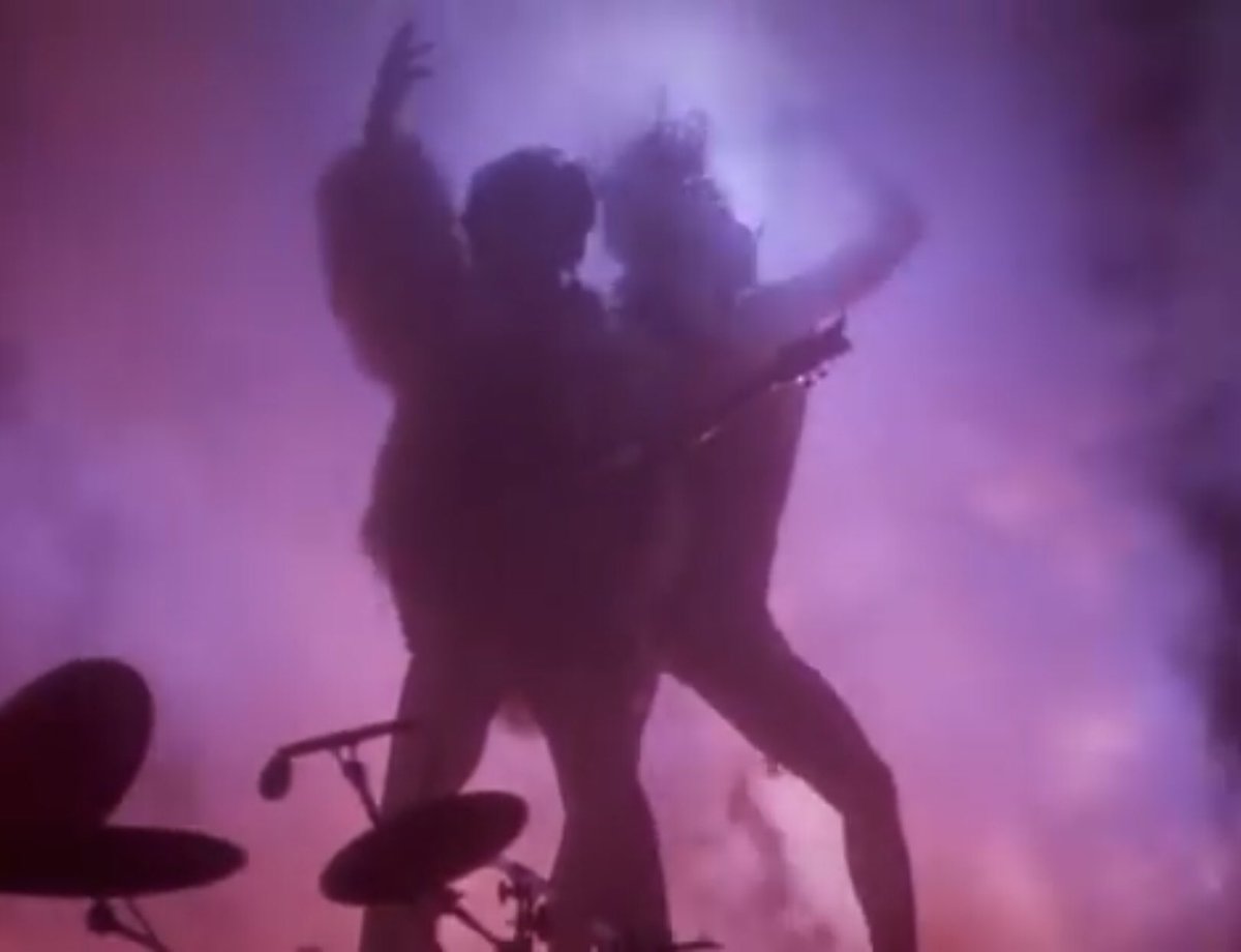 Cat then flexes her muscles for the memorable windblown silhouette finale. As a 12-year-old boy, you can probably imagine how fascinated I was by this video. Not 1, but 2 beautiful women are fighting over Prince!