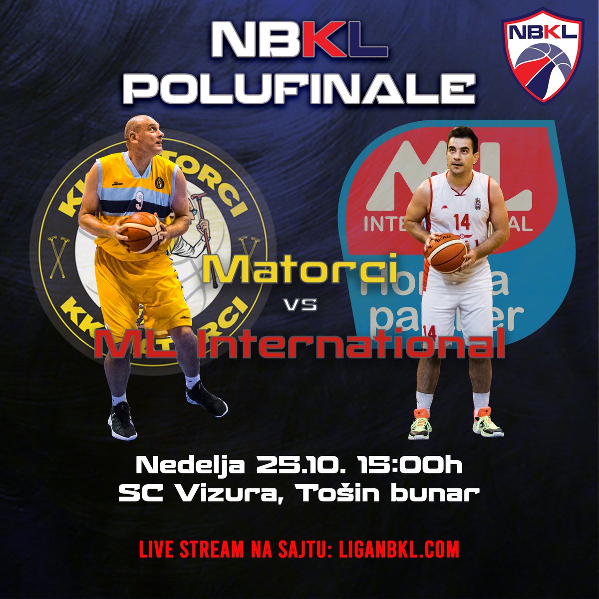 MarkoPacke's tweet photo. Sutra na programu 2 polufinalna susreta #NBKL lige, koju organizujemo. Obe utakmice ce biti streamovane na nasem sajtu. https://t.co/dp5MVuqJsp