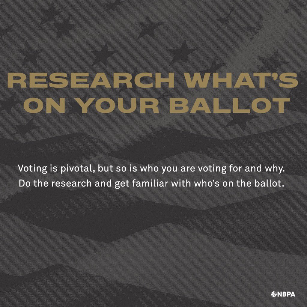 Know your game plan. #Vote