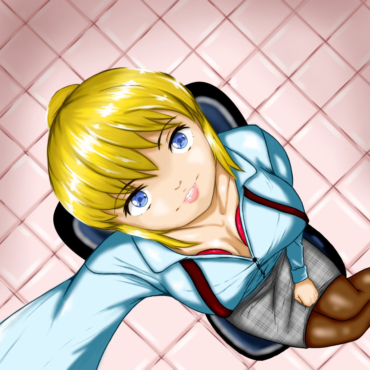 Saito_644's tweet photo. Quería usar un poco más de sombras y luz de lo normal , este fue el resultado / Una secretaria xd https://t.co/0XQxIvyOP2