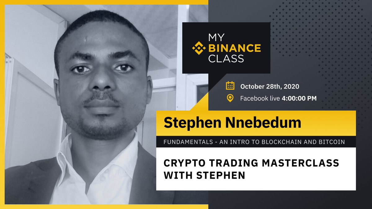 SCNnebedum's tweet image. Hello everyone, I will be hosting a 2-Day Masterclass on cryptotrading on fb live in #MyBinanceClass

Register free
bit.ly/TradeCryptowit…

Invite ur friends, earn free #Tron n get $5 when you place your 1st trade TnC applies

This 2day Masterclass is courtesy of @BinanceAfrica