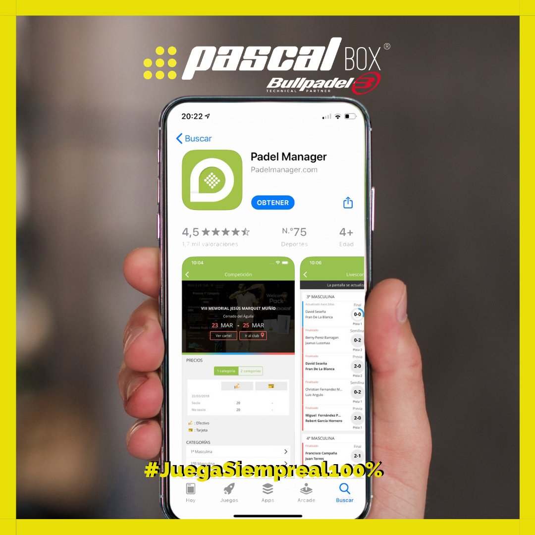 Mejores apps de pádel y tenis para mejorar tu juego
Suggestic
Clases de pádel
Padel Manager
https://t.co/4d556gMm4x
#JuegaSiempreal100% #ECO #rendimiento #Repuestos #Padel #Recuperacion #Lesiones #Tenis #Tennis
@bullpadelsport https://t.co/MJQT3w2cj3