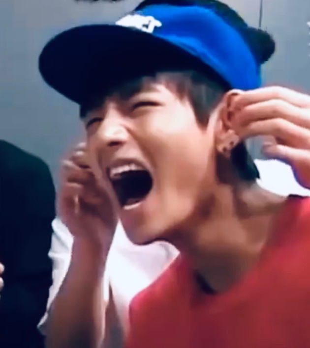 When baby laughs at himself 