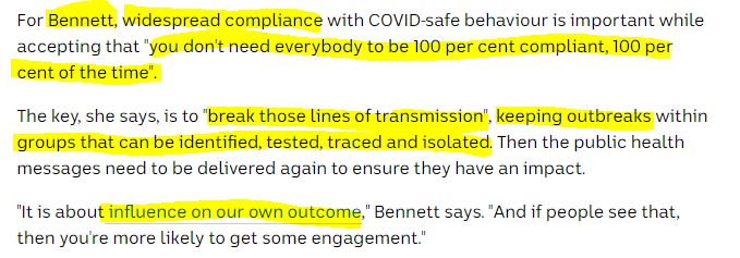 Based Bennett delivers again. Even more important is stringent management of quarantine, hotel quarantine and HQ hospitals so that the public doesn& #39;t have to bear the responsibility of covid like Melbourne & overseas.