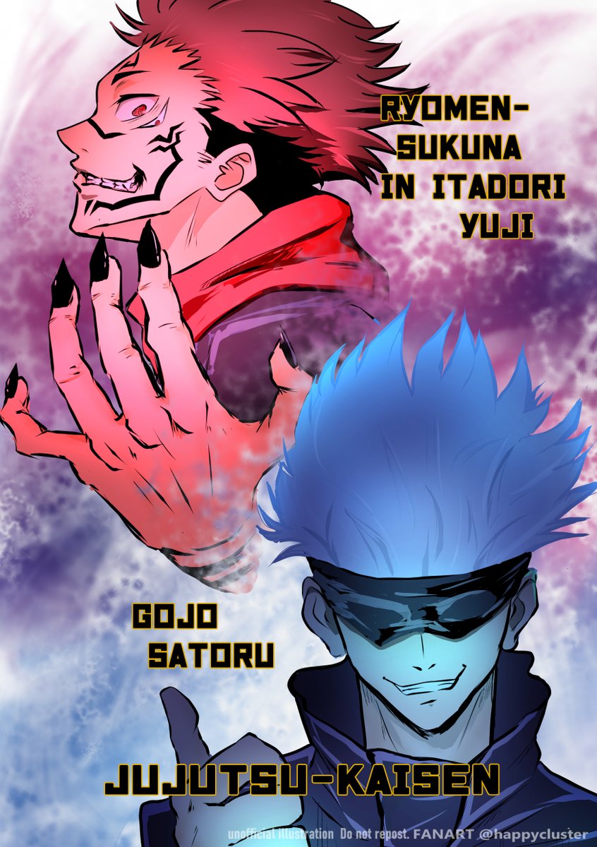 はなさん 呪術廻戦とりあえず初描き 両面宿儺の声が悪いオダサクって思いながら見るとまたクるもんがあるのよね 私は今のところ 4話まで この二人が好きだな ビジュアル重視ｗｗ T Co Z8beg5n1ym Twitter