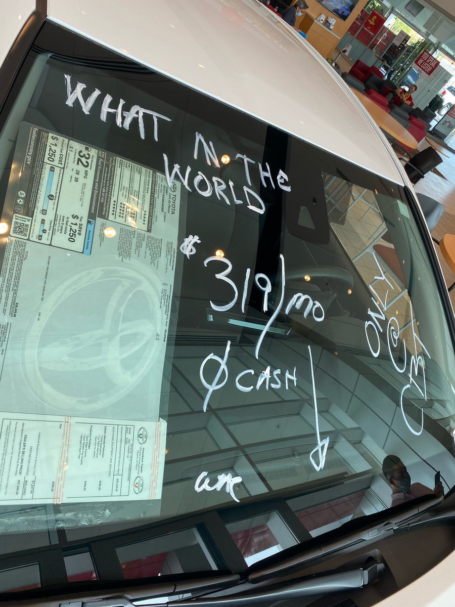 potater_'s tweet photo. Hey everyone, we are having HUGE deals on all new Camry and Corollas!! Only $319 a month with 0$ down on a brand new Camry and $269 a month on brand new Corollas!! Don’t miss out on the savings they won’t last long come we are also offering OVER fair market value on all trades! https://t.co/VpuOUgw0bF