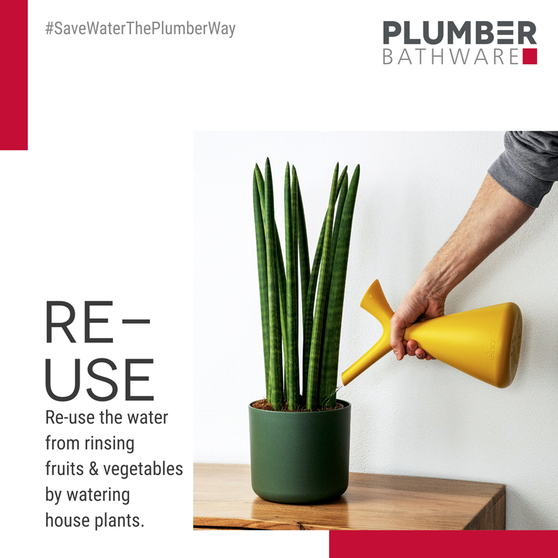 PlumberBathware's tweet photo. Why use fresh water to water plants when we can ReUse the leftover water from various activities like cleaning veggies etc.? You could save gallons of water by being a little careful with water usage. After all, evert drop matters!

#IPledgeToSaveWater #SaveWater #PlumberBathware https://t.co/ulgGZBsnl5
