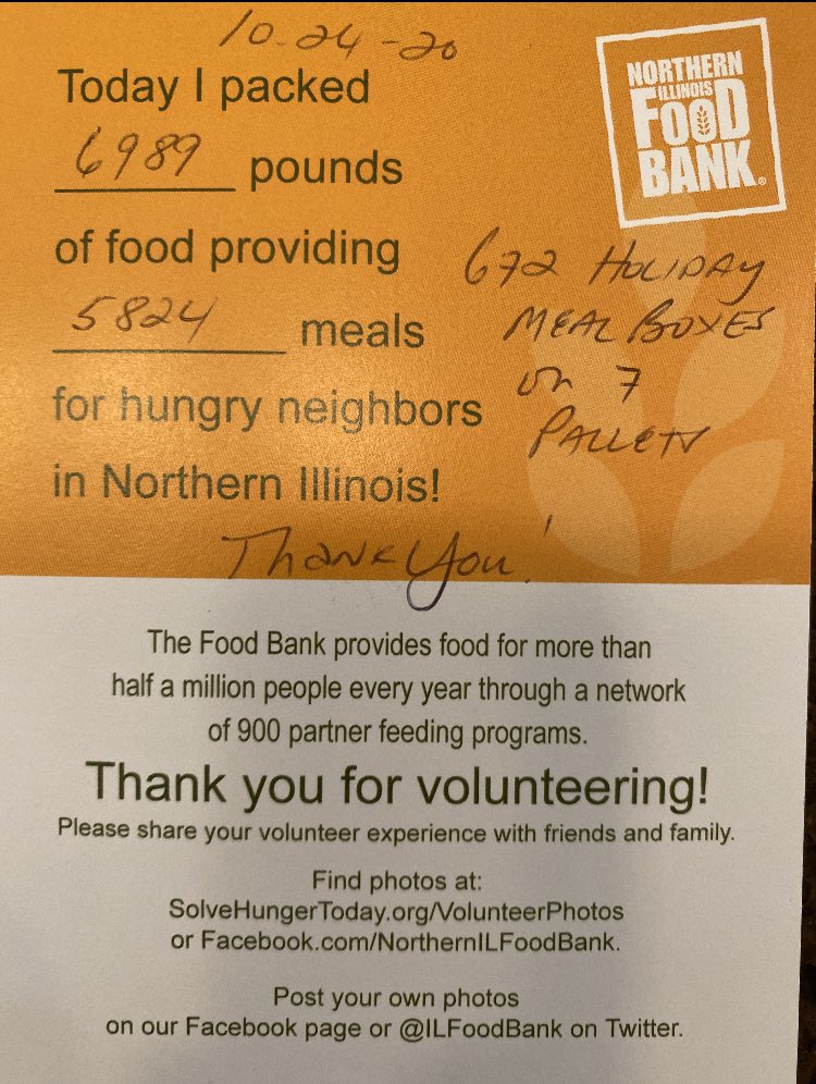 5B had a great time volunteering <a href="/ILfoodbank/">Northern IL Food Bank</a> with <a href="/Kiwanis/">Kiwanis</a> in their PL 5B spirit wear!! #KiwaniOneDay #PL5B