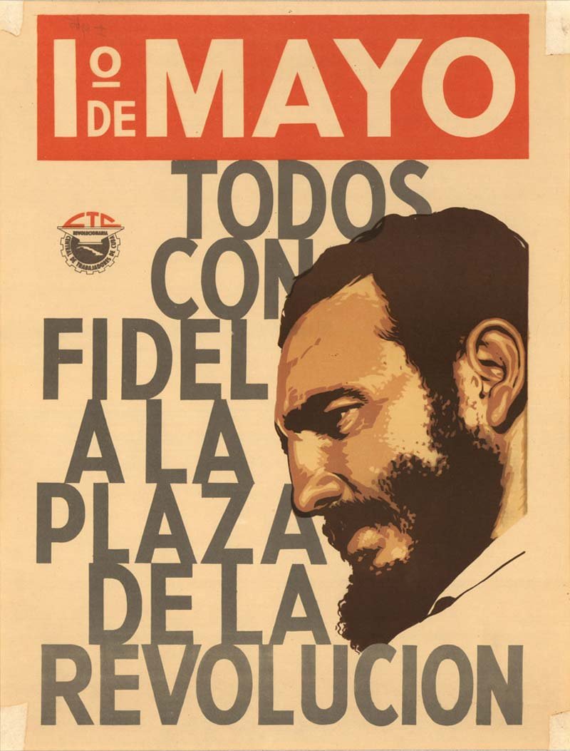sosyalistafis's tweet photo. "Herkes Fidel ile devrimin meydanına!"

Küba İşçi Sendikaları Konfederasyonu
1983 1 Mayıs afişi https://t.co/BNdQ8Bllqa