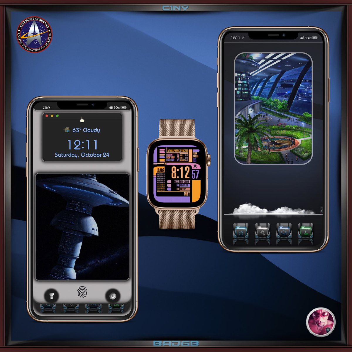 C1NY's tweet photo. Yep I’m a #Trekkie like that🖖🏽👽
My #Starfleet communication iDevices😱
#iPhoneXSMax #iOS 13.5 #unc0ver #JB4Life
#C1NYMyWalls
#uKuwibAd @bAdGBteam @Ecko666 @bAdstylee #bAdGB 🦾
@clockology @screenshot_pro
#StarTrek #StarTrekDiscovery https://t.co/I9P8TfnjY3