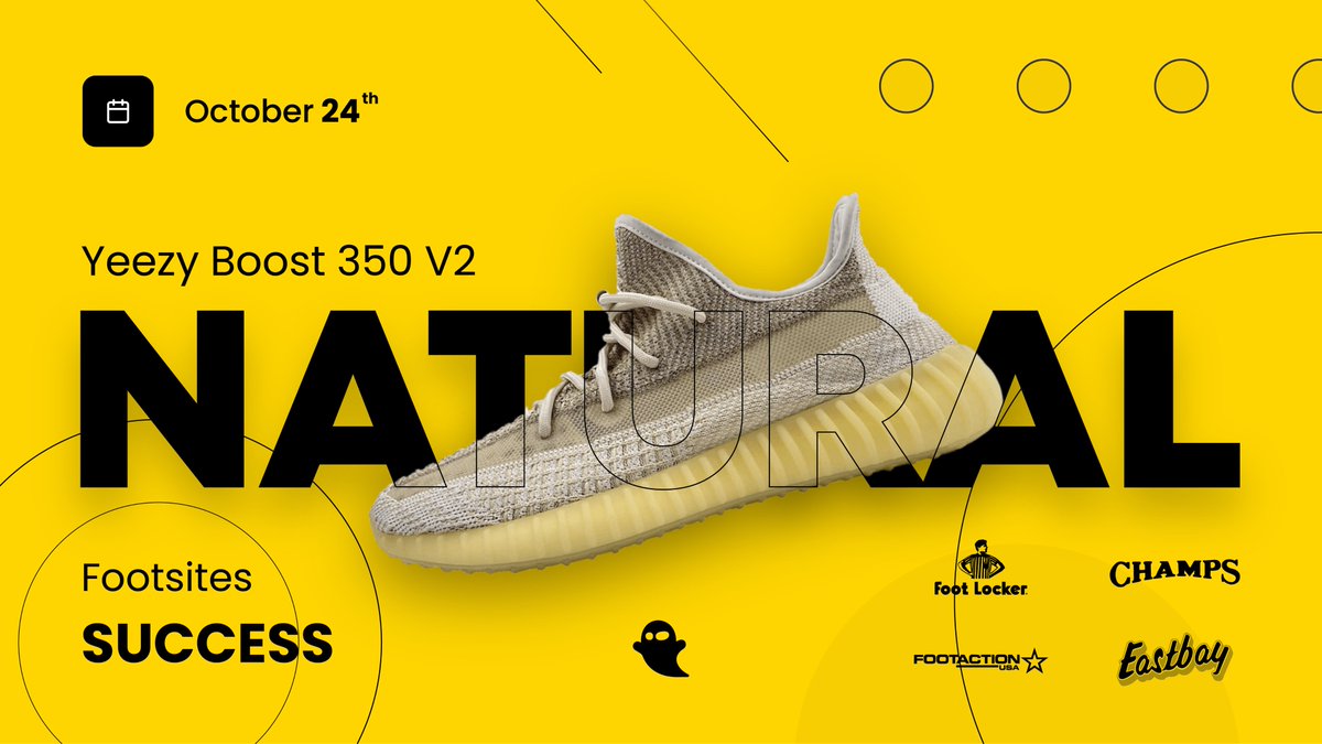 GhostAIO's tweet photo. Phantom had no problem securing thousands of pairs of the Yeezy Boost 350 v2 'Natural' on footsites today. Today was just a small taste of our upcoming feast on the Mocha release. 👀🥳  

Retweet &amp; Reply if you need a key before the Jordan 1 'Mocha' release! 👻🟤 https://t.co/gbmx6SW3CN