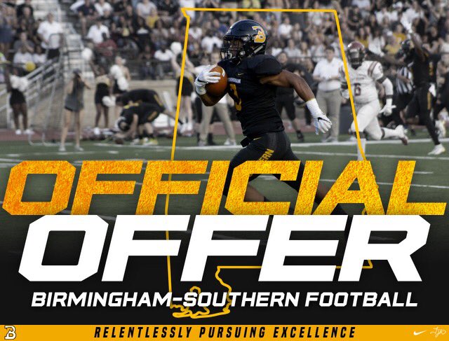 legendarymoss4's tweet photo. After having a great visit today @BSCFootball &amp; a great experience i am beyond blessed &amp; grateful to say that i received my first offer from @BSCFootball thank you for believing me. @WoodstockFtball @WHSrecruits @coachtsheehan @247recruiting @RecruitGeorgia  @JohnPerin https://t.co/7q3OOtukUE