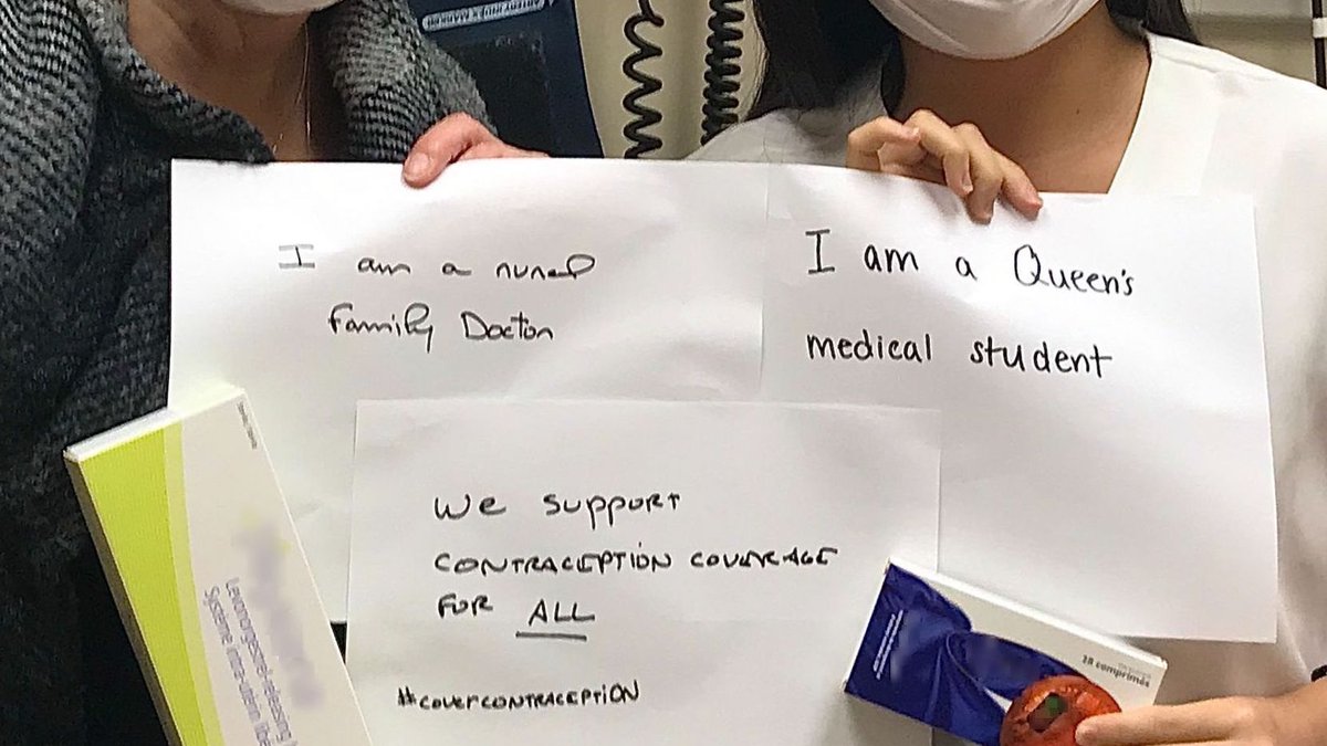 AvrilynnD's tweet photo. Concluded my rotation @GreyBruceHealth supporting coverage of #contraceptionforall with Dr. Nathalie Sauriol. Having options for family planning and sexual health should not require $$, nor unduly burden women in our cities and rural communities! Please consider signing https://t.co/ltrrA0FaXz