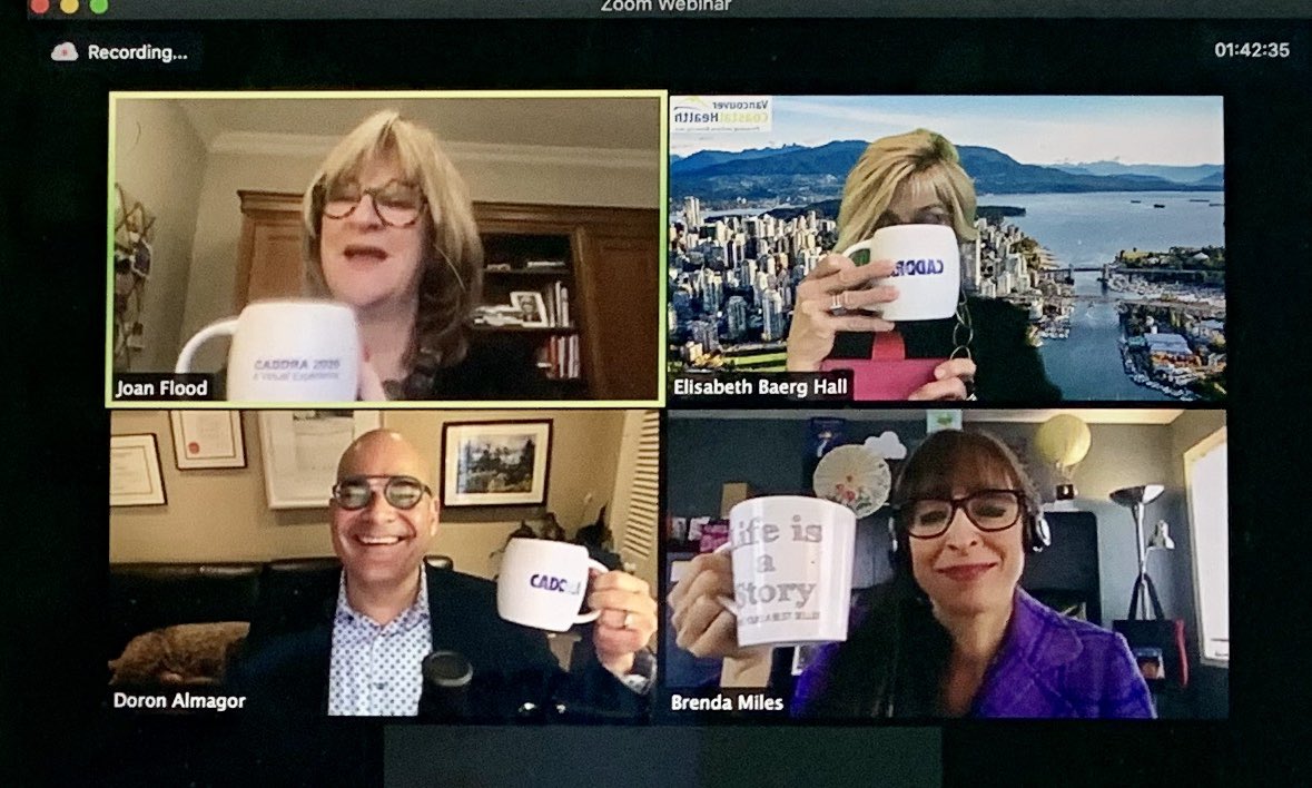 ElisabethHallMD's tweet photo. #CADDRA2020  @CADDRA_News #caddra we’re having a wonderful time at our online CADDRA conference. Thanks for your excellent presentation “Lights, Camera, Action! Leveraging Telehealth for Successful ADHD Outcomes” https://t.co/I7BTnfzYaQ