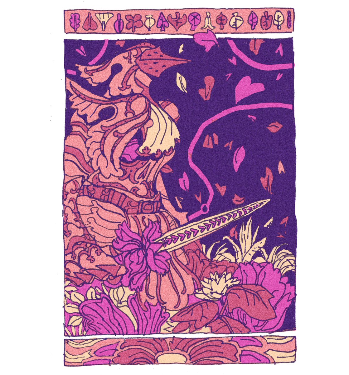 DECREPIT DESERT FLOWER TREASURE. Moving along and almost done! sorry if i don't retweet others often i've been short on time recently but i see and appreciate every knightober that you guys make! 