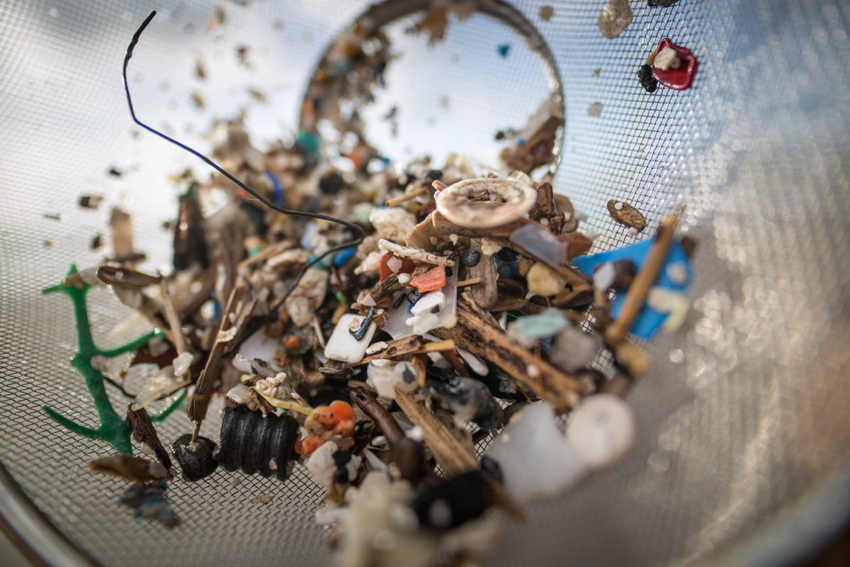 Some microplastics are generated by the breakdown of larger products.But a significant percentage are “primary microplastics,” such as synthetic clothing fibers, worn tire treads, and the microbeads used in products like toothpaste and body scrubs  http://trib.al/ChQA7jJ 
