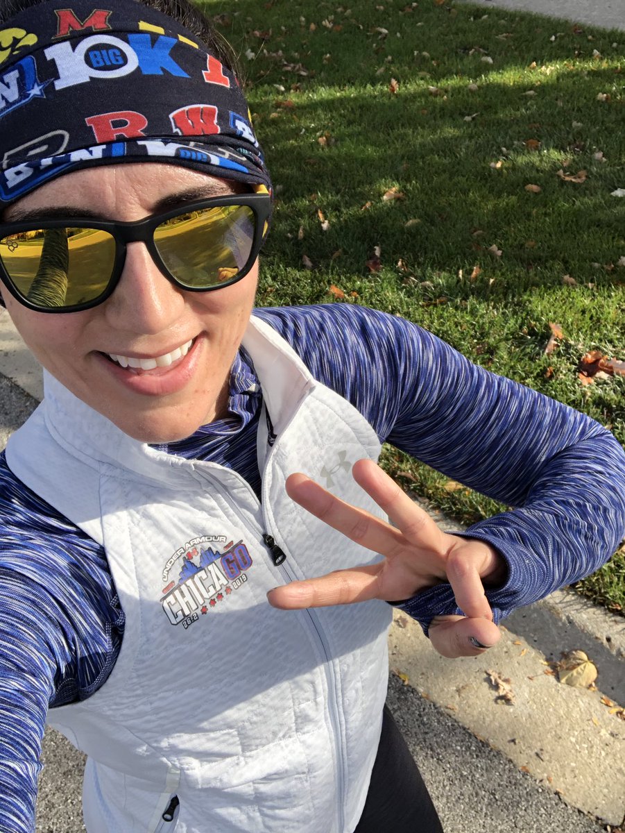 JenAdamsEDU's tweet photo. Got out this morning for a beautiful 3+ miles & sunshine. Perfect! Representing @bigten football for opening weekend! #boilerup #BigTenIsBack @BoilerFootball https://t.co/oEitEOI2aJ