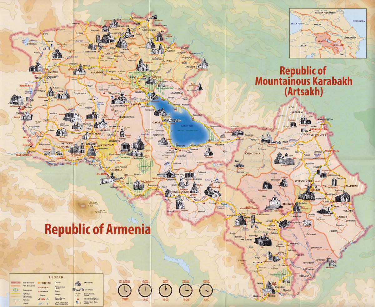 While Artsakh, in a traditional sense, is a larger region of ~15,000 square km, its political and cultural heir - the Republic of  #Artsakh (NKR) - lays within the limits of Artsakh's five core counties: Giulistan, Jraberd, Khachen, Varanda and Dizak (5,300 sq km overall).