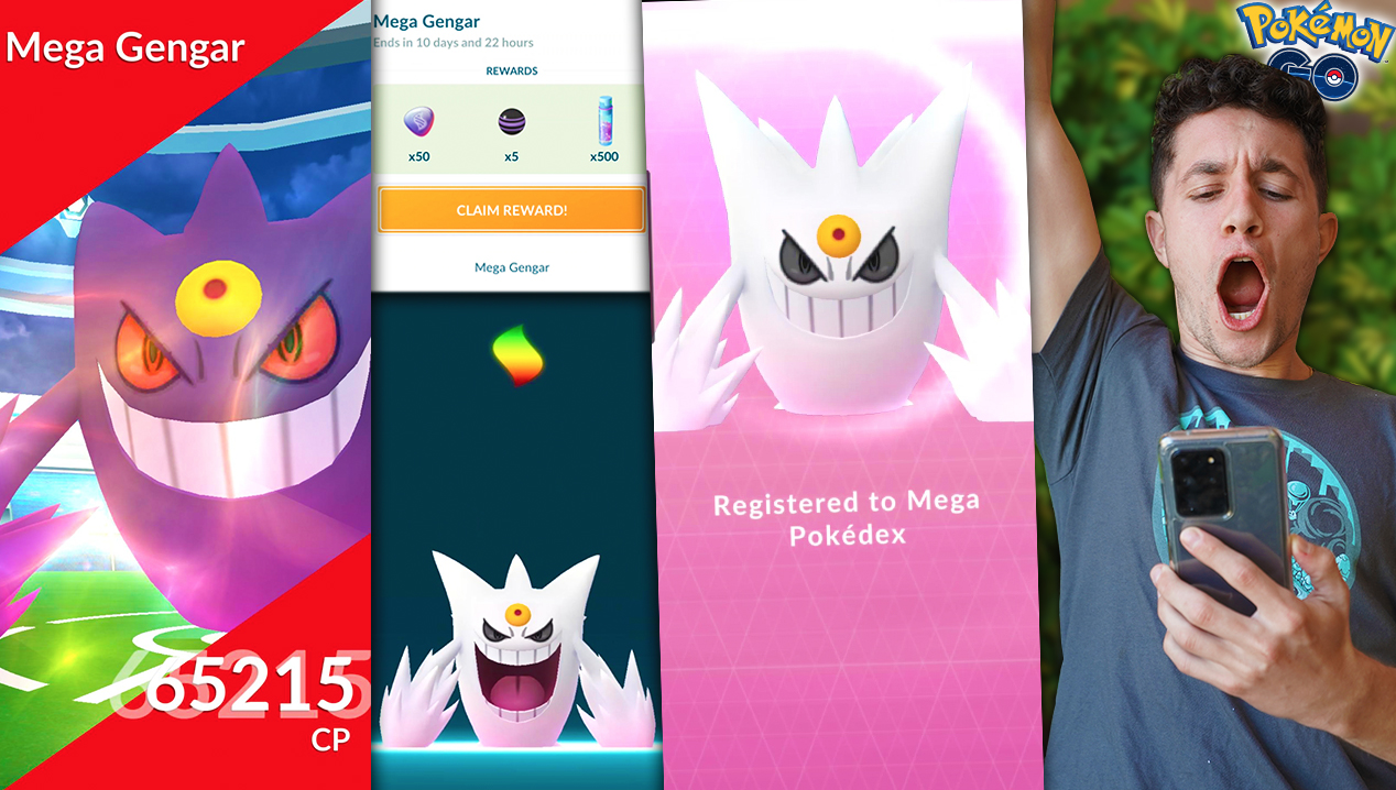 MYSTIC7 on X: MY #1 EVOLUTION YET! Today we get. SHINY MEGA GENGAR🤩  Have you got yours yet? #PokemonGO  / X