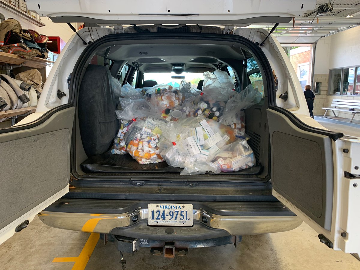 Thanks to everyone who participated in  our National Drug Take Back event. We took in an incredible 712 lbs of unused medications. #DrugTakeBackDay