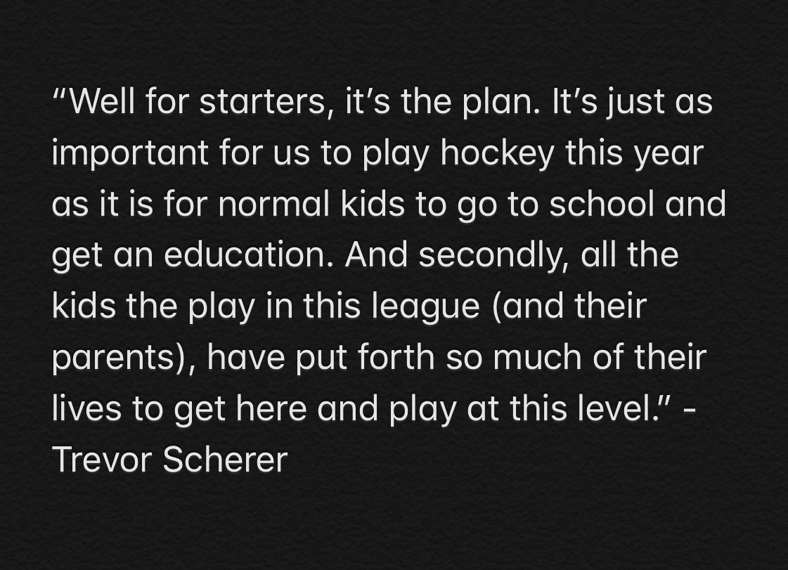 𝚆𝚑𝚢 𝚒𝚜 𝚒𝚝 𝚒𝚖𝚙𝚘𝚛𝚝𝚊𝚗𝚝 𝚝𝚘 𝚢𝚘𝚞 𝚝𝚑𝚊𝚝 𝚝𝚑𝚎𝚛𝚎 𝚒𝚜 𝚊 𝚑𝚘𝚌𝚔𝚎𝚢 𝚜𝚎𝚊𝚜𝚘𝚗 𝚝𝚑𝚒𝚜 𝚢𝚎𝚊𝚛?

Trevor Scherer: