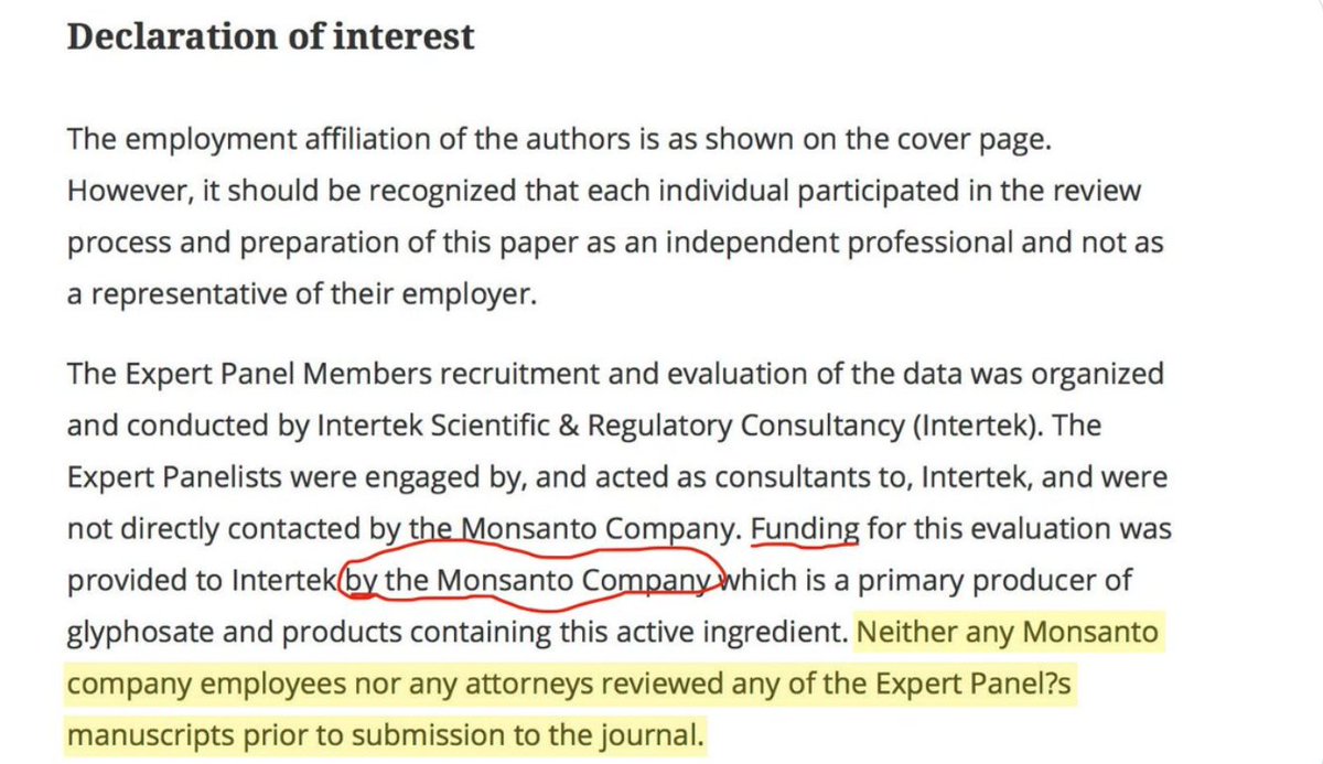 ... Ainsi que le montrent les documents présentés comme "preuves" dans le reportage lui-même. Et que le confirme l'EFSA :  https://www.efsa.europa.eu/sites/default/files/topic/20170608_glyphosate_statement.pdf