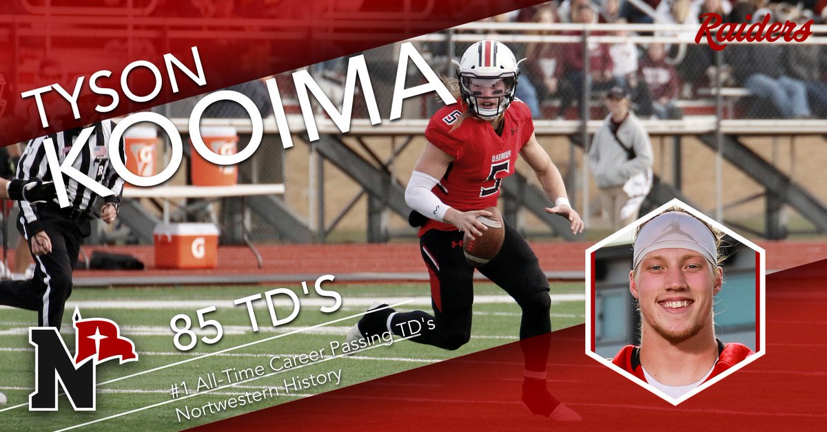 #1 All-Time Career Passing TD's Northwestern History! #RaidersStandOut