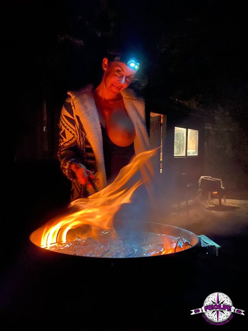 Sneak peak of the fun we are having in the woods making new content. :) click link below to see it all<a href="/tag/nudecamping"class="tags"><span>#nudecamping</span></a>