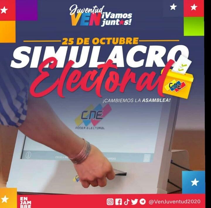 Vamos Juntos a defender la soberanía de nuestra Patria Grande!👍 #SimulacroGarantíaDePaz
@GHA80633107
@kerny70 @Flor65j @KARINAP24985340 @Carolin89008293 @mar_araujo17 @hm_cumana @Sophi8432 @rosabel34748328 @TweetsRojitos @rafael_1981_198 @Chave2Ever @yulitza_73647 @YuniBurgos 💛