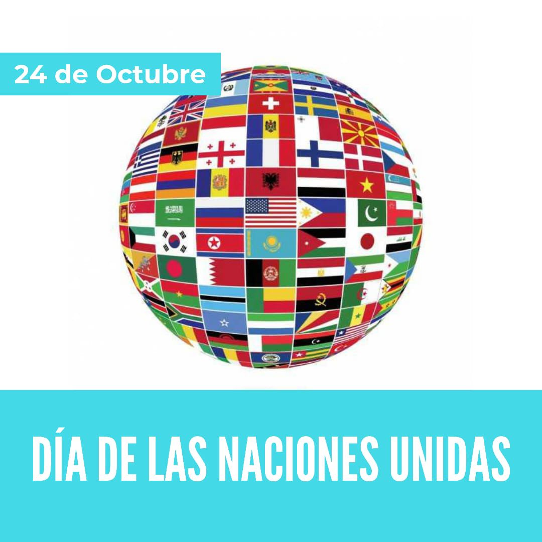 EricSevillamx's tweet photo. Hoy celebramos que hace 75 años, se fundó la ONU 🇺🇳, organización que ha trabajado en favor de la paz y la unión de todos los países. 
#DíaDeLasNacionesUnidas https://t.co/96ZO7XIdqG