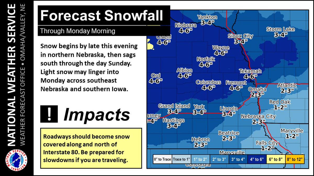 Nws Omaha Here Is A Look At Our Latest Snowfall Forecast We Have Already Seen A Few Flakes In Northeast Nebraska