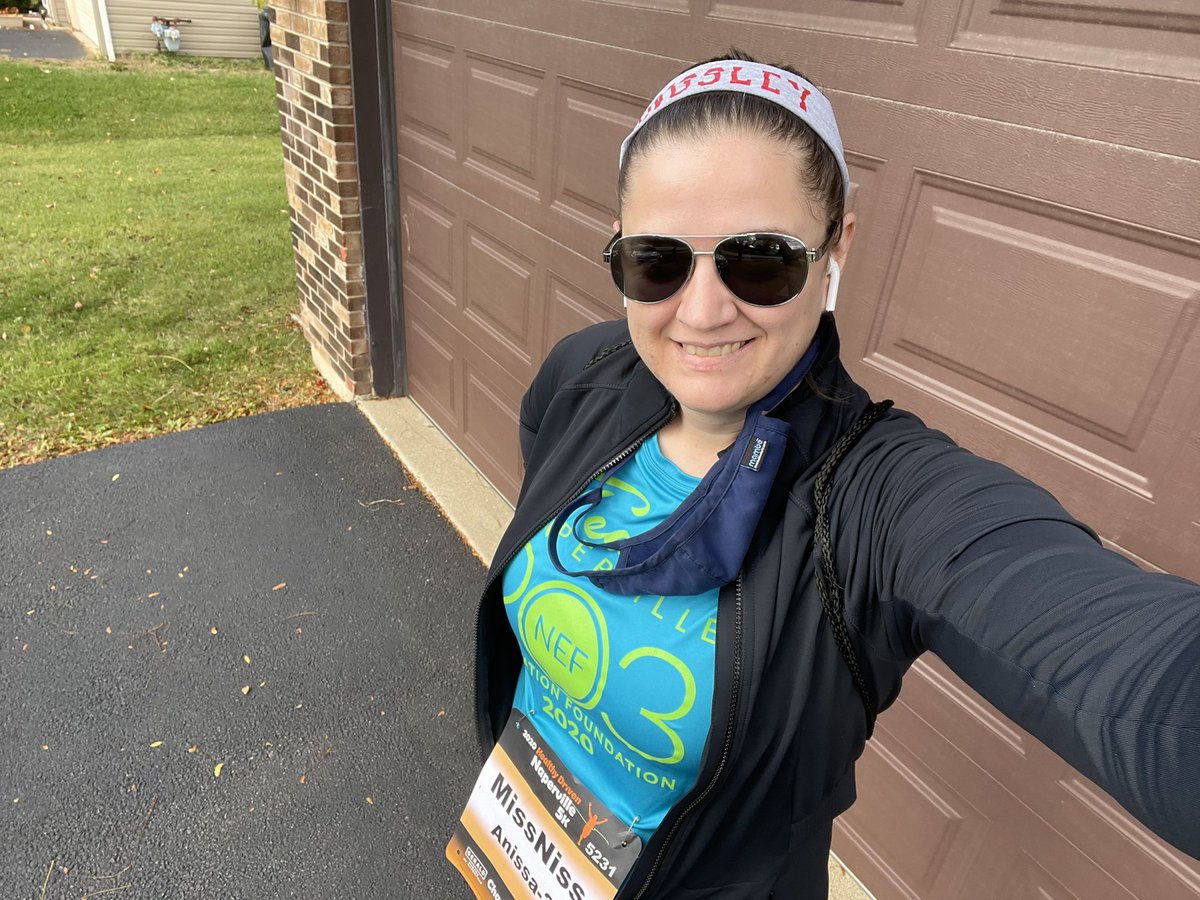musicalniss's tweet photo. Completed my 5K for NEF today in 42’05”, beating my goal of 45 minutes! Thanks for all who helped support my run for @Kingsley_203 and #TeamNEF! @nef203 #203unites Lost my Kingsley Headband somewhere on the Route! 😂 https://t.co/G1CyK565NV