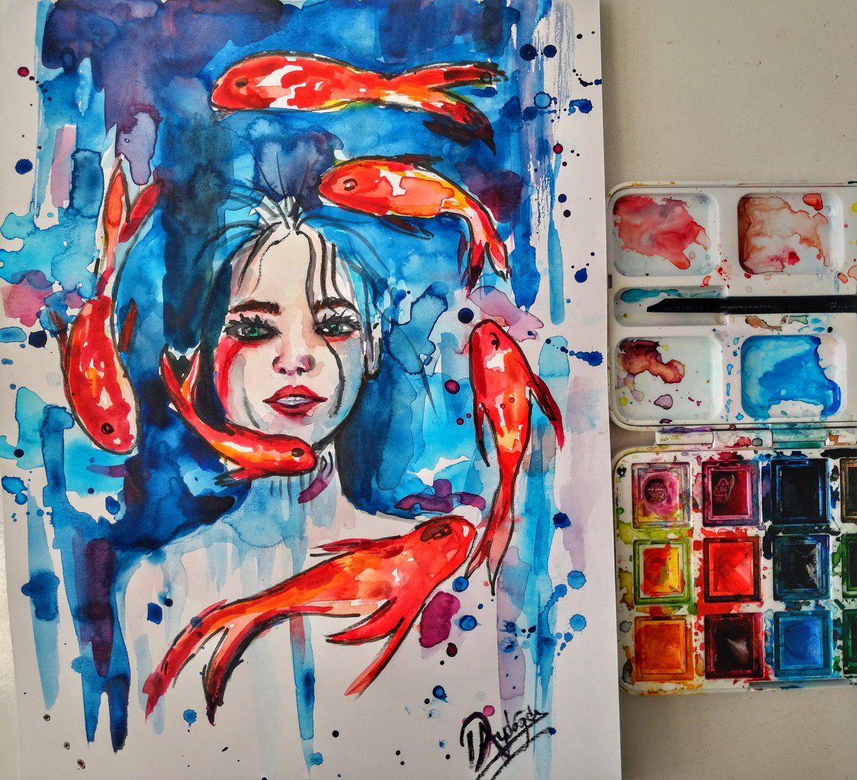 art_derya's tweet photo. #suluboya #suluboyaçalışması #watercolor #suluboyasanatı #suluboyaresimsanatı #watercolorpainting #watercolorpaint #watercolorart #izmirsanat #izmirsanatatölyesi #Deryaartsanat https://t.co/lJCmMouVUt