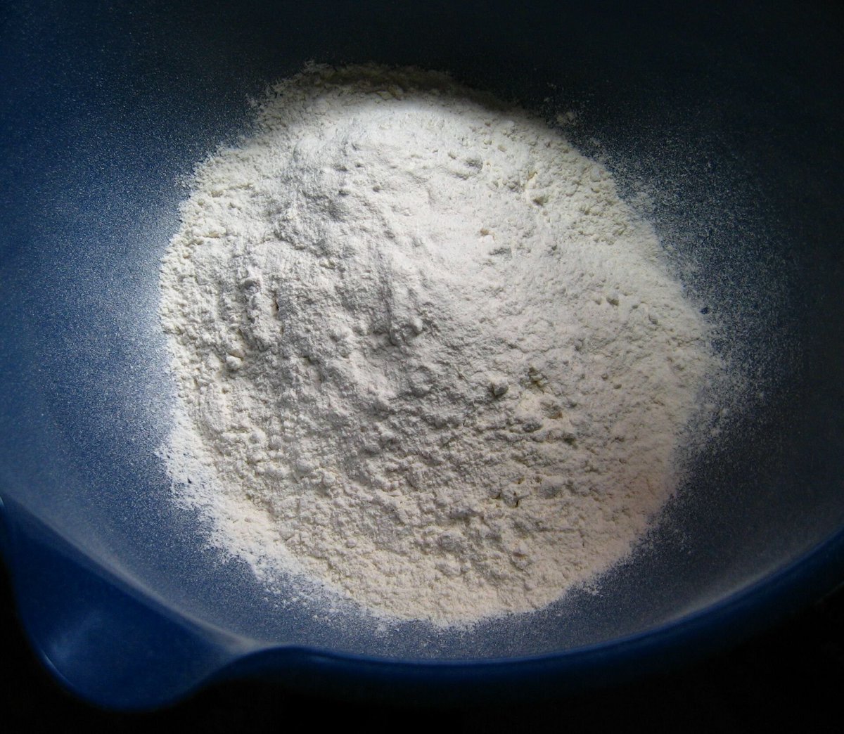 To get the first ingredient, you need to find some species of grass that grows in the Middle East.When the grass is ripe and golden, you harvest the grains. Then you grind them to get a fine powder. You remove the darker parts of the powder to just keep the white.