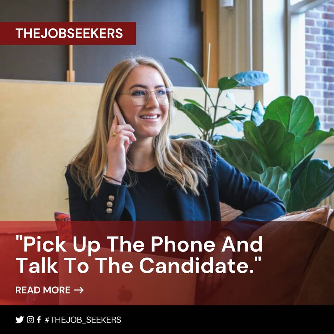 TheJob_Seekers's tweet photo. "Pick Up The Phone And Talk To The Candidate."📞
#netdeveloper #angular #angularjs #angular6 #reactjsdeveloper #googleadwords #nodejs #nodejsdeveloper #netcoredeveloper #lucknowtimes #jobseekers #nowhiring #jobshiring #recruitmentlife #multipleprofiles #youtube #thejobseekers https://t.co/S3iTG4S3qU