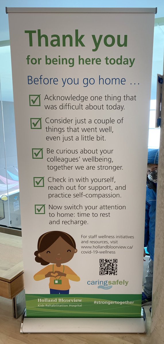 @HBKidsHospital today for music and stumbled upon this sign on the way out. What a great way to encourage staff to reflect. #compassion #selfcare #StrongerTogether https://t.co/I9VkUzhue9