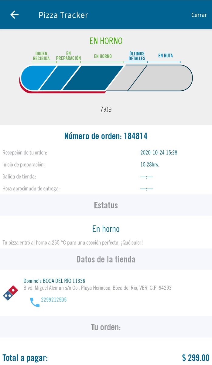 castonio's tweet image. Me agrada esta nueva #PizzaTracker de @dominos  digo no sé qué tan nueva sea pero para mi a penas he pedido 2 así 😌 y ahí ves cómo va tu pizza 🙈