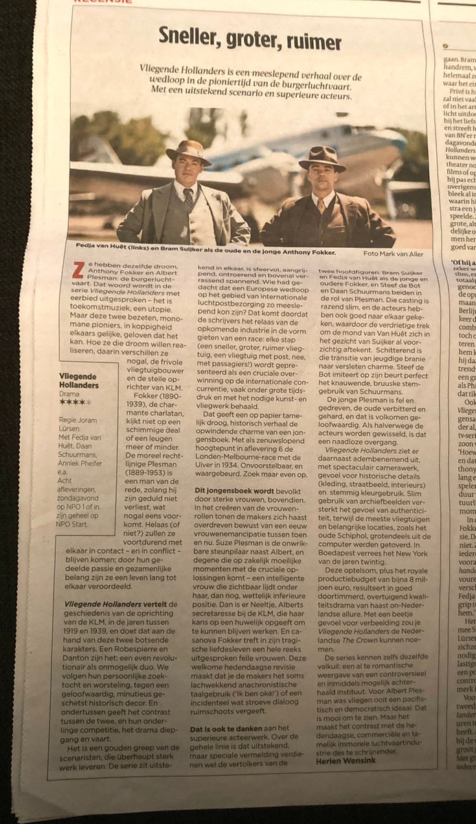 Die 4 **** sterren voor Vliegende Hollanders zijn wel terecht. https://t.co/HTzOKBMLOb