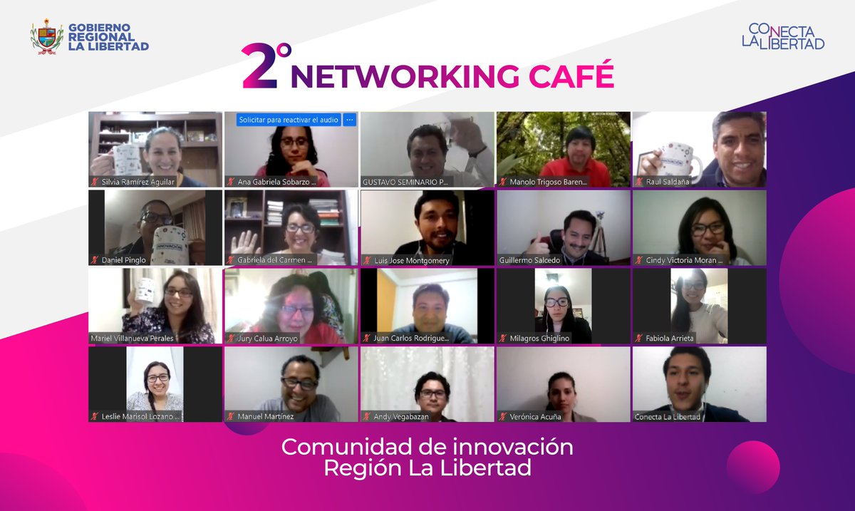 grplalibertad's tweet photo. ☕ Este 23 de octubre, se realizó con el Segundo #NetworkingCafe con Ejecutivos de I+D+i e investigadores, que ampliaron su red de contactos y compartieron ideas, oportunidades y opiniones dentro de esta Comunidad de Innovación de La Libertad.
#ConectaLaLibertad https://t.co/AFqKpgpdnt