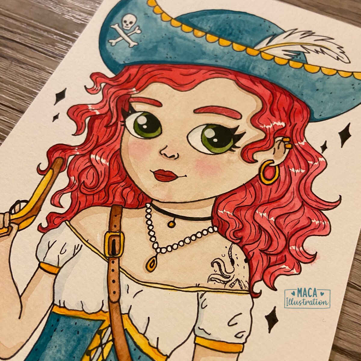 maca_illus's tweet photo. • Day 19 • Pirate
I’m trying to catch up with inktober, this week was so intense I had too much work and also with the Adobe conference I didn’t have time to draw
#macaillustration #girlillustration #pirate #pirateillustration #inktober #inktober2020 #drawtober #octoberdrawing https://t.co/JzNgMl0Wzt