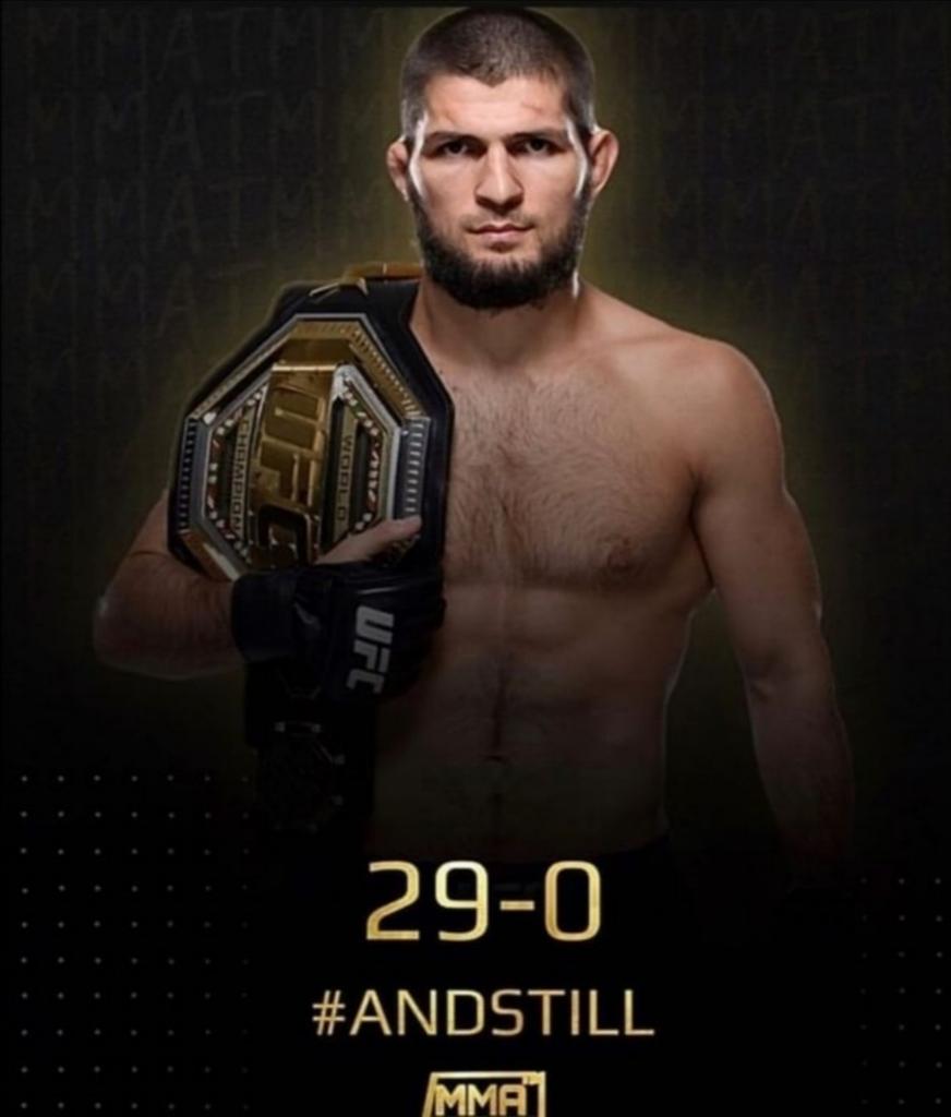 ohtweet's tweet photo. Khabib Nurmagomedov bersara dari Arena UFC dan MMA selepas mencatat kemenangan 29-0. Beliau telah berjanji kepada ibunya bahawa ini merupakan pertarungan terakhir tanpa arwah ayah di sisi sebagai jurulatih. Respect! https://t.co/VYYD5Tdrbi